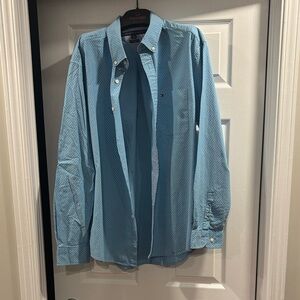 Tommy Hilfiger Light Blue Casual Button-Down Shirt